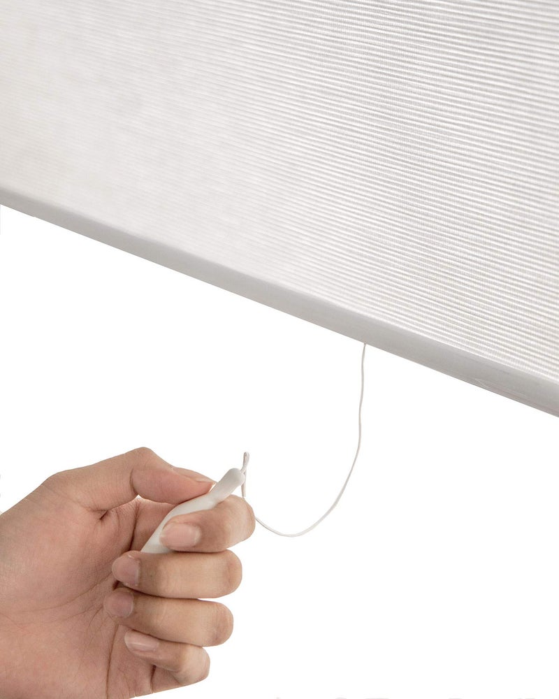 CHICOLOGY Roller Shades , Cordless Blinds , Window Shades for Home , Roller Window Shades , Window Treatments , Door Blinds , Light Filtering Shades , Felton White (Natural Woven) , 23"W X 72"H - Image 3